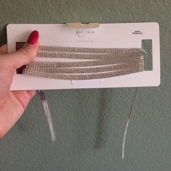 🎂Sparkly Crystal Choker Wrap Necklace - Picture 3 of 3